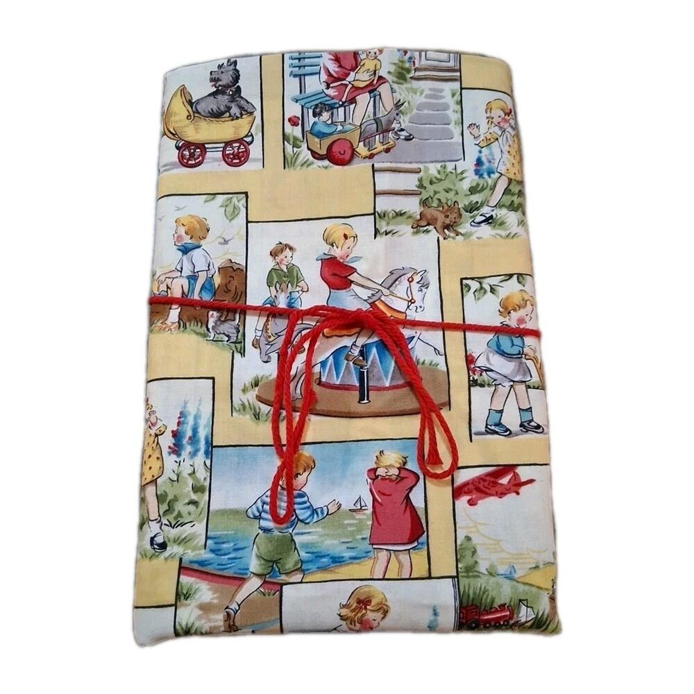 Vintage‎ Michael Miller Playtime 50's Era Children Playing Scenes 2 Yards Fabric